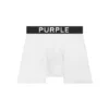 Boxer Brief Purple Brand singolo - Bianco