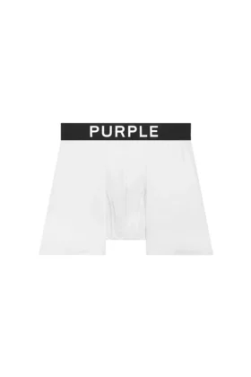 Boxer Brief Purple Brand singolo - Bianco