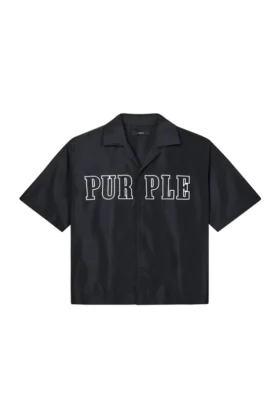 Camicia con logo a contorno