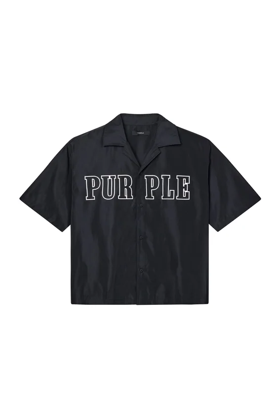 Camicia con logo a contorno