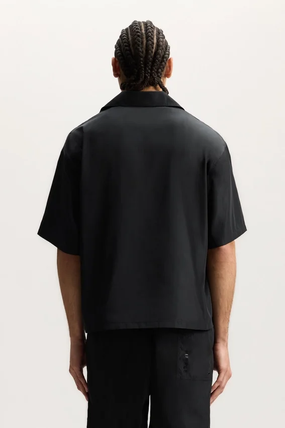 Camicia con logo a contorno