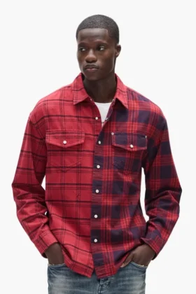 Camicia in flanella Half & Half