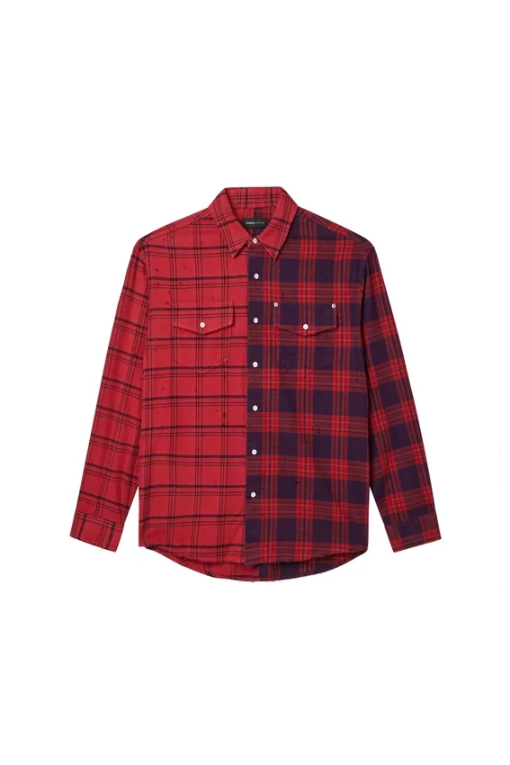 Camicia in flanella Half & Half