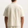 Camicia in spugna jacquard