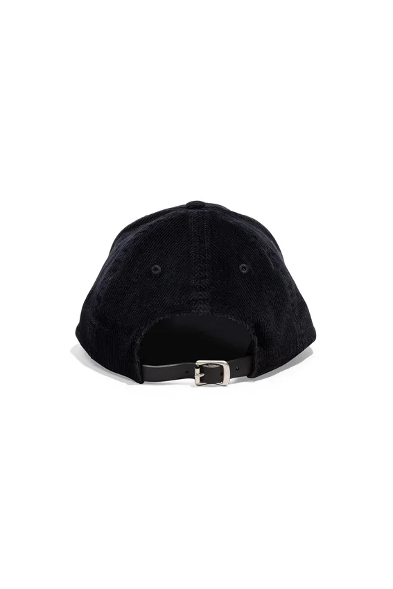 Cappellino in velluto a coste con logo Purple Flames