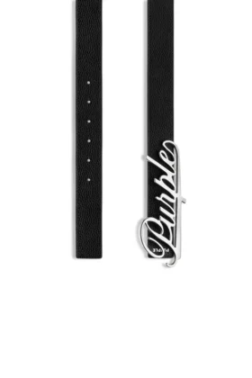 Cintura in pelle Purple Signature