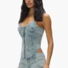 Corsetto con cerniera frontale