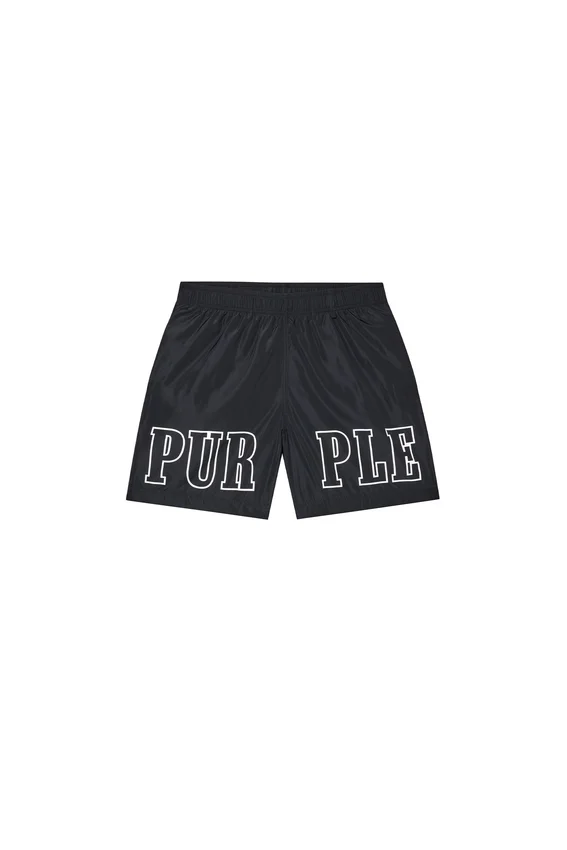 Costume da bagno con contorno del logo sui Shorts
