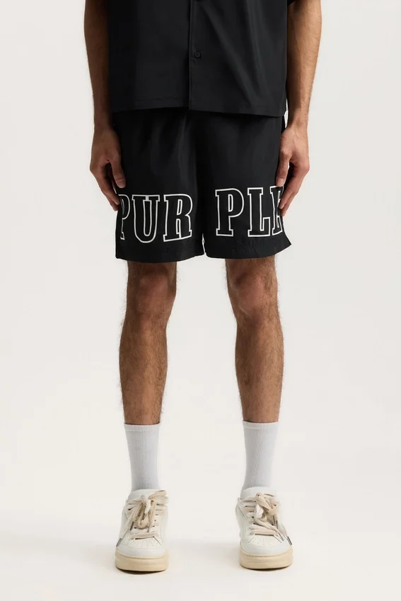 Costume da bagno con contorno del logo sui Shorts