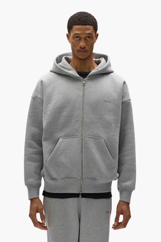 Felpa con cappuccio e zip Basic