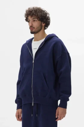 Felpa con cappuccio e zip Basic