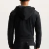 Felpa con cappuccio e zip con scritta