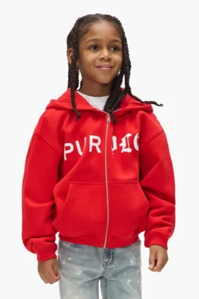 Felpa con cappuccio e zip “Half & Half” per bambini