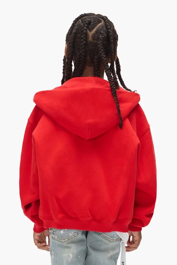 Felpa con cappuccio e zip "Half & Half" per bambini