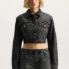 Giacca con logo bling