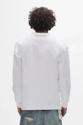 Maglia a maniche lunghe con perle gotiche sparse