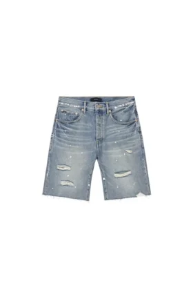 P059 Pantaloncini strappati effetto pittorico