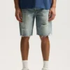 P059 Pantaloncini strappati effetto pittorico