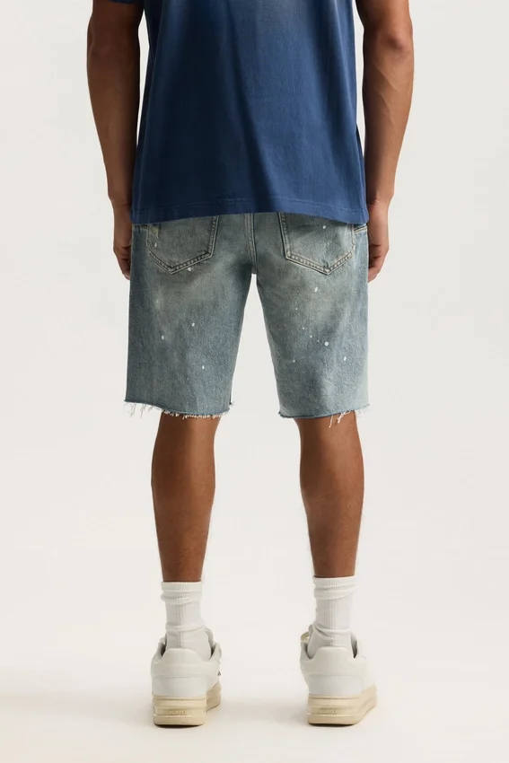 P059 Pantaloncini strappati effetto pittorico