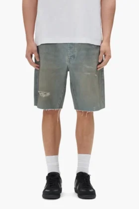P059 Shorts vintage effetto sporco