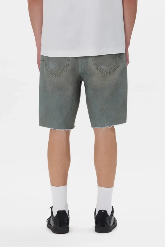P059 Shorts vintage effetto sporco