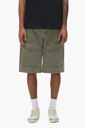 Pantaloncini cargo in tela