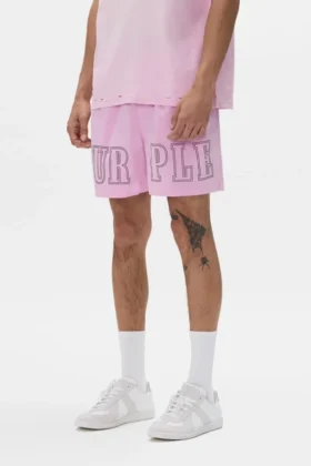 Pantaloncini con logo a blocchi su tutto il giro