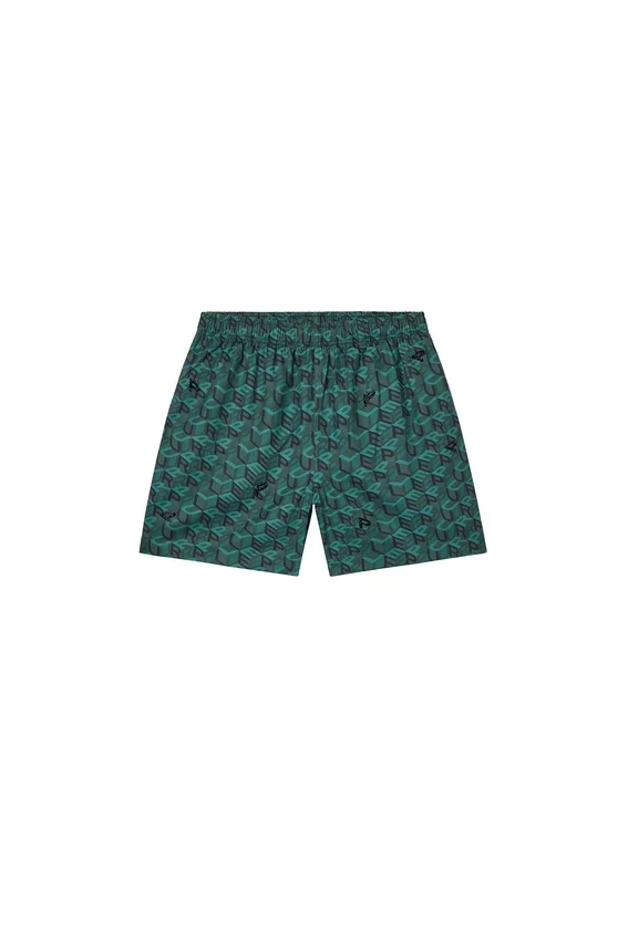 Pantaloncini con monogramma a cubi Shorts