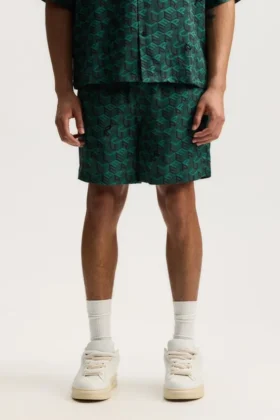 Pantaloncini con monogramma a cubi Shorts