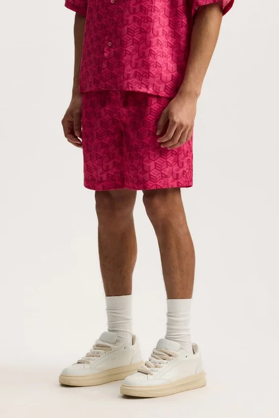 Pantaloncini con monogramma a cubi Shorts