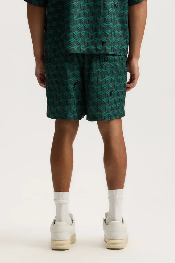 Pantaloncini con monogramma a cubi Shorts