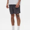Pantaloncini con monogramma a cubi su tutto il capo