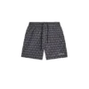Pantaloncini con monogramma a cubi su tutto il capo