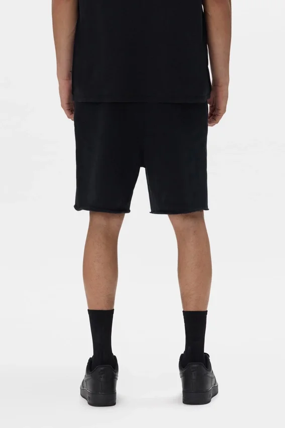 Pantaloncini con scritta in cristalli