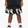 Pantaloncini da bambino con logo dipinto