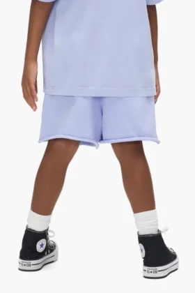 Pantaloncini da bambino con logo dipinto