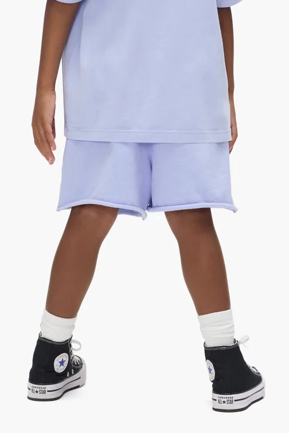 Pantaloncini da bambino con logo dipinto