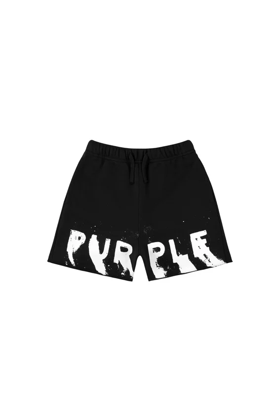 Pantaloncini da bambino con logo dipinto