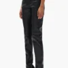 Pantaloni in pelle a 5 tasche