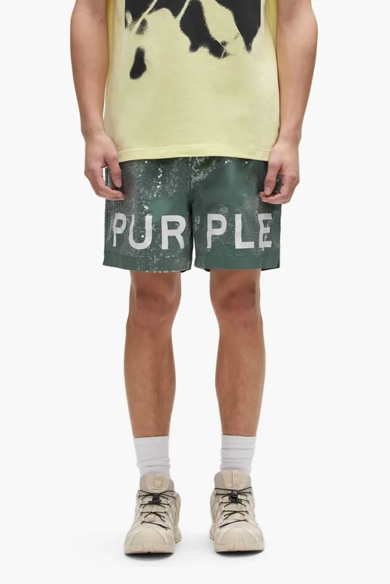 Shorts All Around con motivo mimetico e paillettes