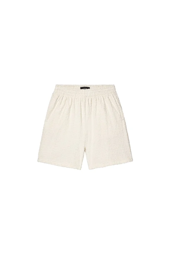 Shorts in spugna jacquard