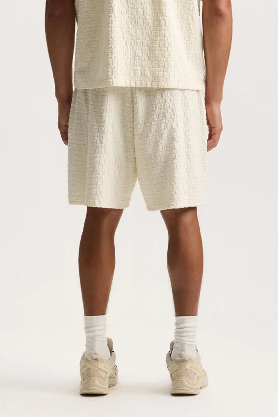 Shorts in spugna jacquard