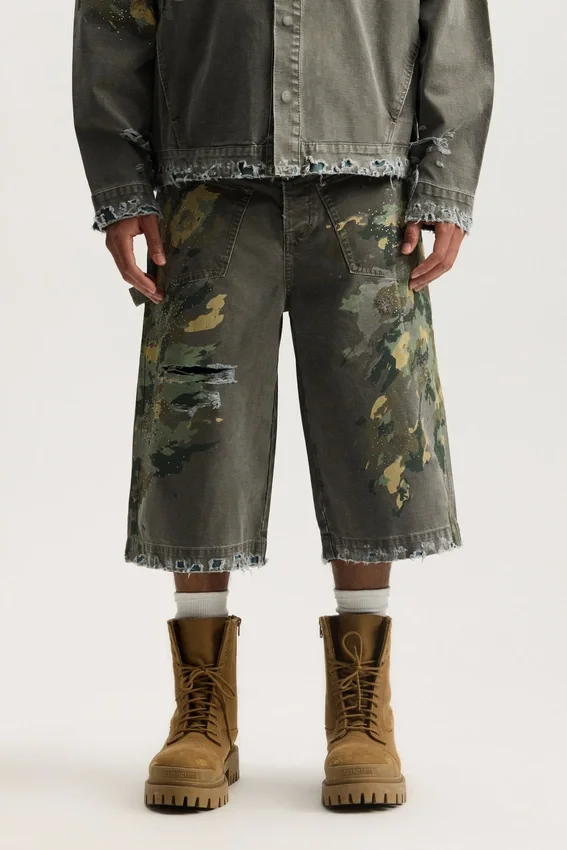 Shorts in stile workwear