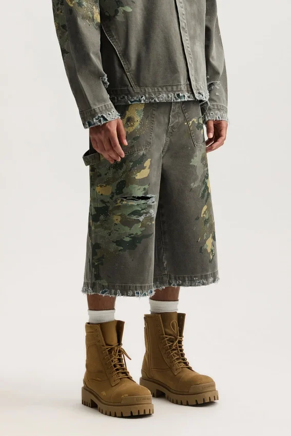 Shorts in stile workwear