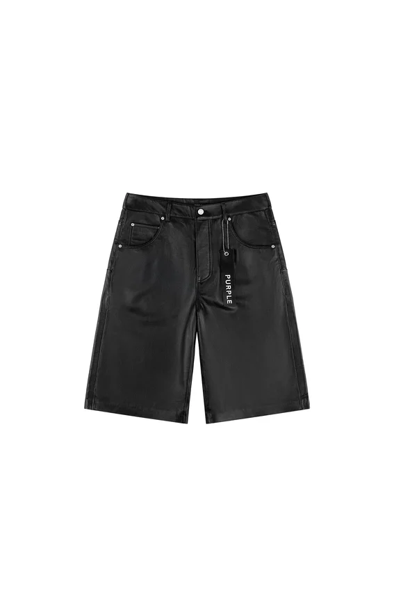 Shorts sportivi in pelle