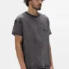 T-shirt con logo a stencil