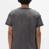 T-shirt con logo a stencil