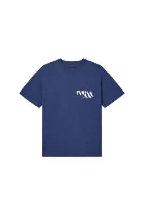 T-shirt con logo dipinto