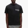 T-shirt con logo dipinto
