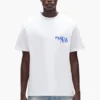 T-shirt con logo dipinto